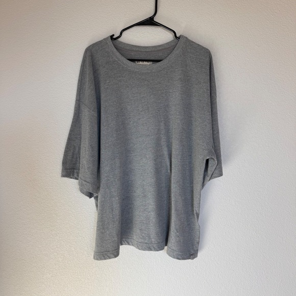 We The Free Tops - We The Free Free People Oversized Heather Gray Short Sleeve Tee Large Boho Relax